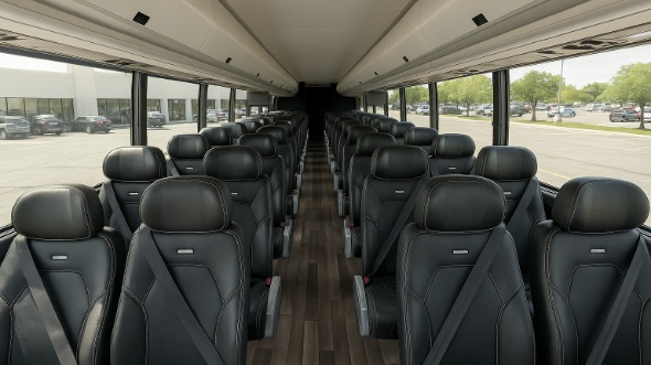 Interior of Charter Bus Company Lombard's 18 Passenger Minibus in Lombard