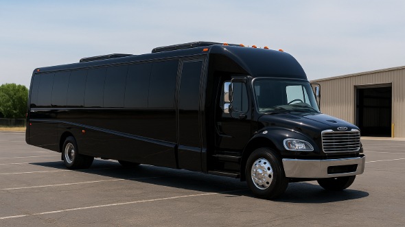 Exterior of Charter Bus Company Lombard's 20 Passenger Mini bus in Lombard