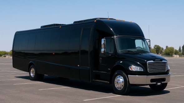 Exterior of Charter Bus Company Carol Stream's 35 Passenger Minibus in Carol Stream