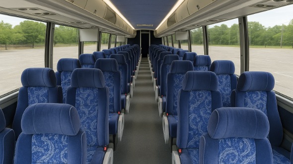 Interior of Charter Bus Company Lombard's 50 Passenger Charter Bus in Lombard