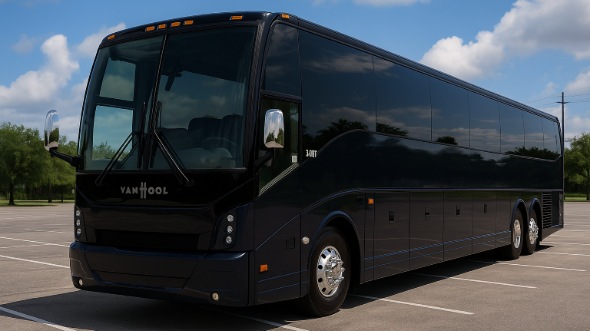 Exterior of Charter Bus Company Lombard's 50 Passenger Charter Bus in Lombard