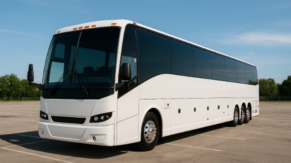 Exterior of Charter Bus Company Lombard's 54 Passenger Charter Bus in Lombard