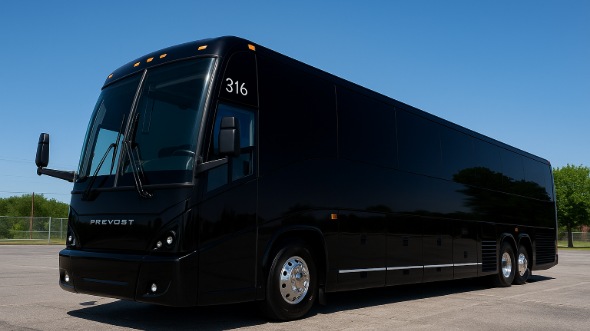 Exterior of Charter Bus Company Lombard's 55 Passenger Charter Bus in Lombard