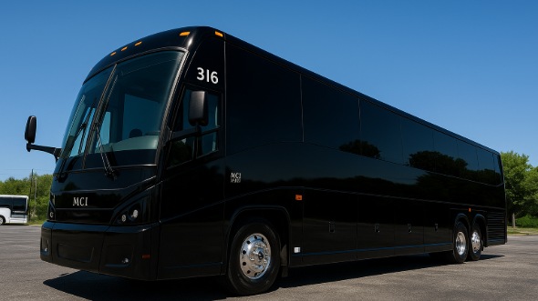 Exterior of Charter Bus Company Lombard's 56 Passenger Charter Bus in Lombard