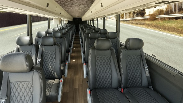 lombard 15 passenger minibus inside