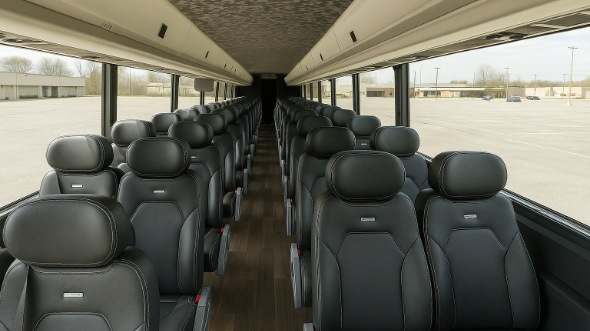 lombard 18 passenger minibus inside