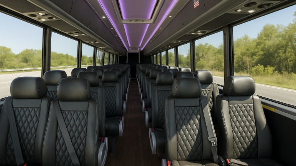 lombard 25 passenger minibus inside