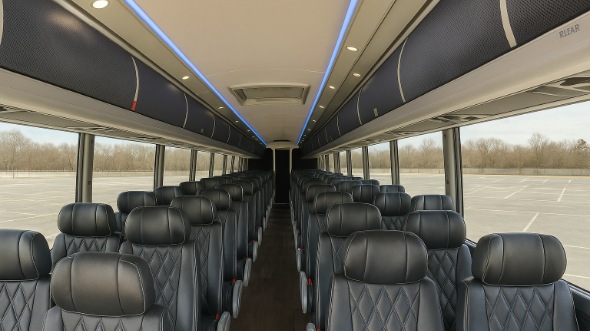 lombard 50 passenger charter bus inside